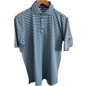 Stitch Golf Polo Shirt Men's sm Flex Striped AOP Performance BCC Country Club Tn